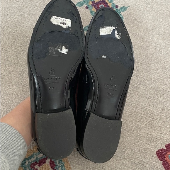 Lanvin Satin Bow patent leather loafers - Picture 9 of 10